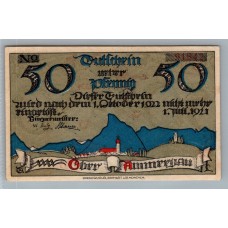 ALEMANIA 1922 BILLETE DE 50 PFENNIG SIN CIRCULAR